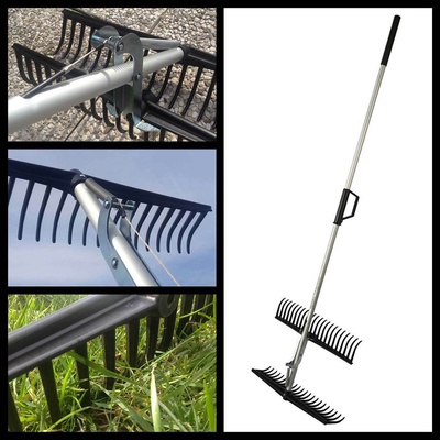 Rastrillo Doble Recoge Hojas 60 cm